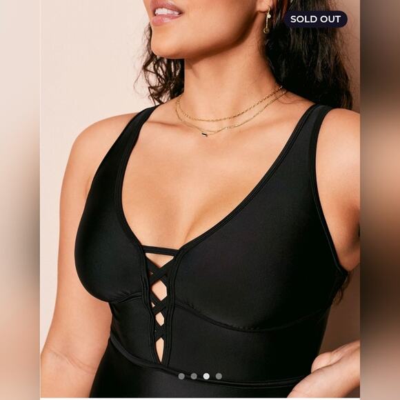 Adore Me | NWT | Black One-Piece Swimsuit | Size 2X - Picture 7 of 14